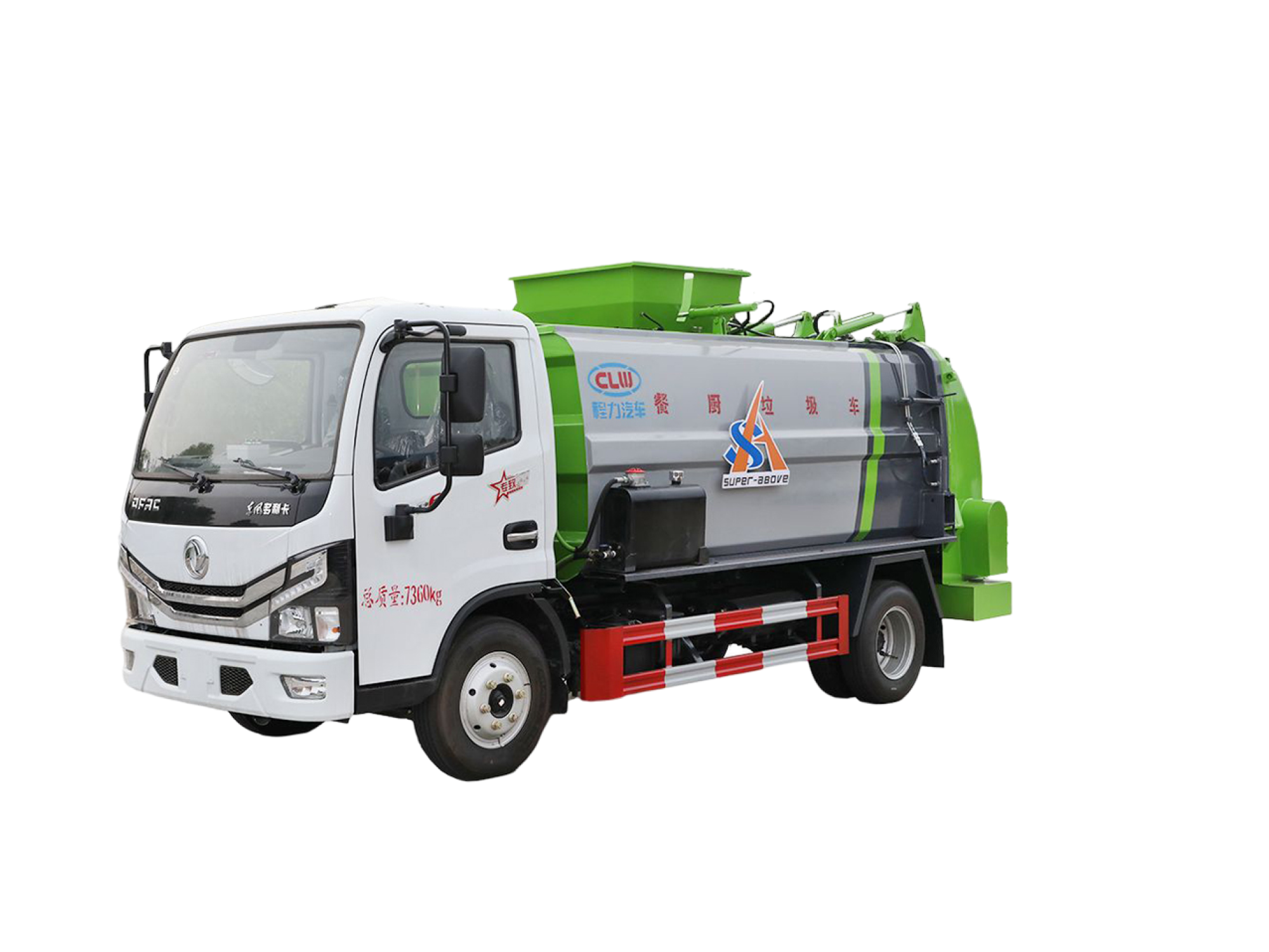 Super-Above Kitchen Garbage Collection Truck  Dongfeng  Type 10 Cubic Meters Tank Capacity Kitchen Refuse Truck,