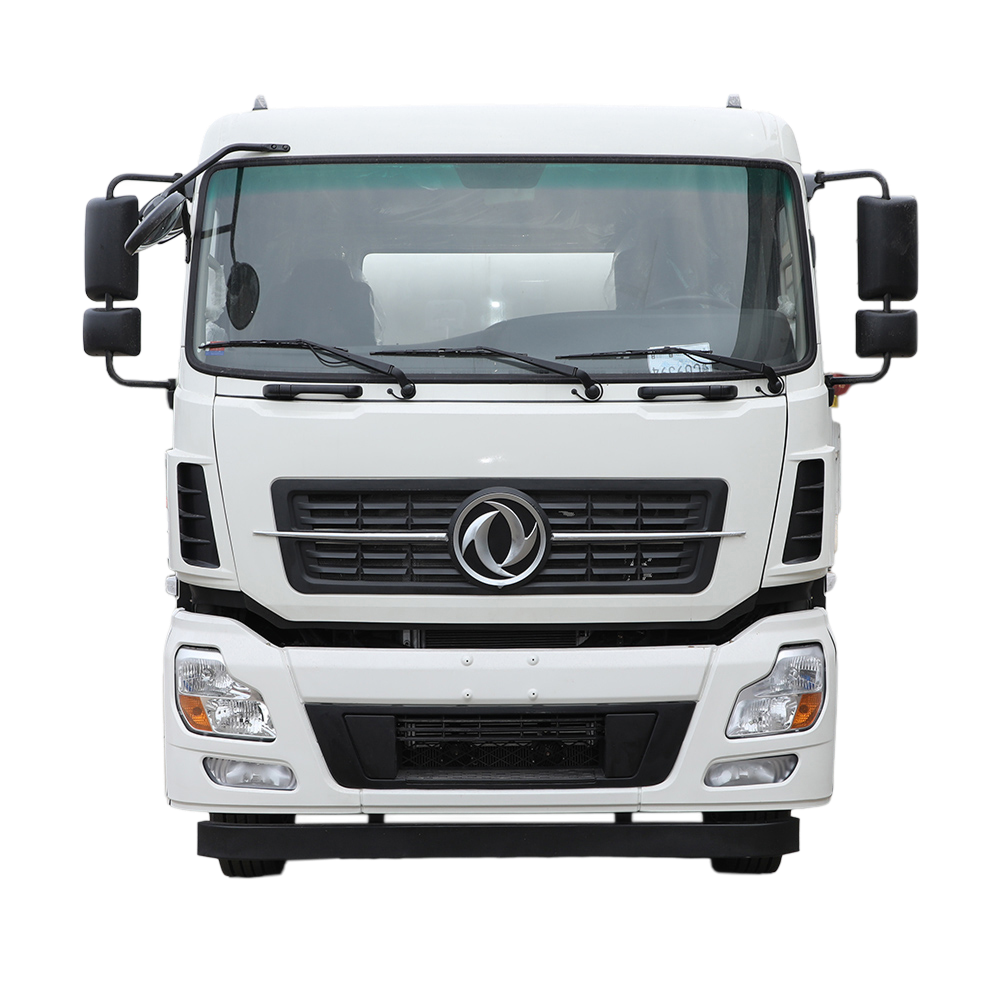 Kitchen waste collection vehicle front view